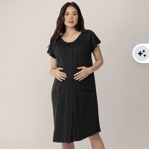 Kindred Bravely Labor and Delivery Gown - Black (Large)